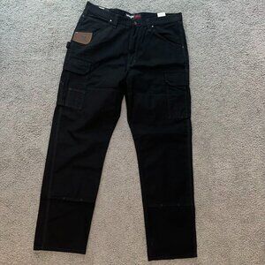 Wrangler Riggs Workwear Ranger Relaxed Fit Pants Black - New With Tags - 38x34